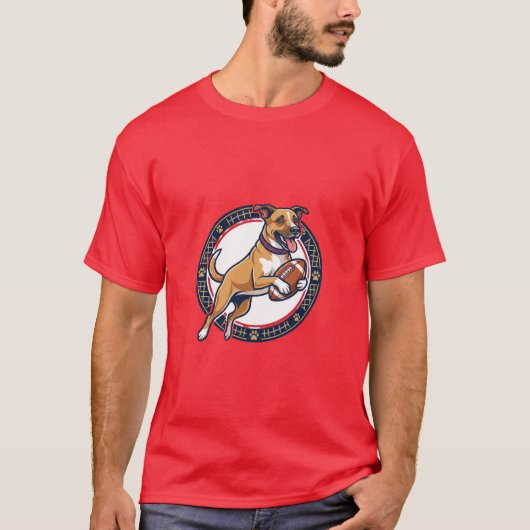 Hund fängt Pass T-Shirt (Vorderseite)