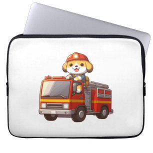 Hund Feuerwehrmännisches klassisches T-Shirt (1) Laptopschutzhülle