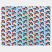 Hund Fleecedecke (Vorderseite (Horizontal))