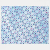 Hund Fleecedecke (Vorderseite (Horizontal))