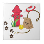 Hund Fliese (Vorderseite)