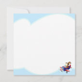 Hund Flying Airplane Geburtstag Karte (Rückseite)