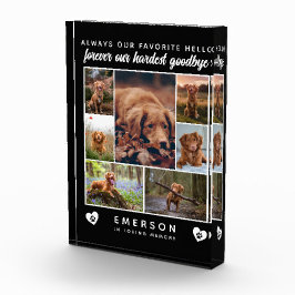 Hund-Foto Blockkollektion Am schwersten verabschie Fotoblock