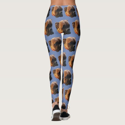 Hund Foto Boxer Welpe Leggings (Rückseite)