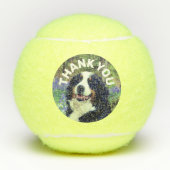 Hund Foto Geburtstag Gefallen Danke Personalisiert Tennisbälle (Vorderseite)