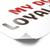 Hund Fotodruck (Ecke)