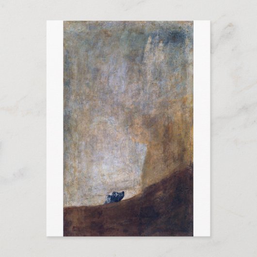 Hund, Francisco Goya Postkarte (Vorderseite)
