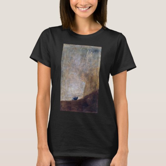 Hund, Francisco Goya T-Shirt (Vorderseite)