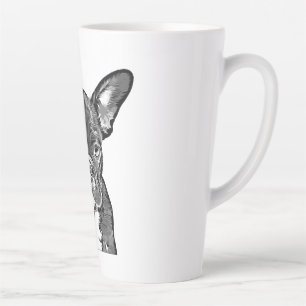 Hund, französischer Bulldog, Welpenfotos Milchtasse