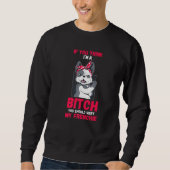 Hund French Bulldog Sweatshirt (Vorderseite)
