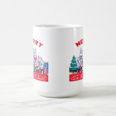 Hund frohe Weihnachten White Shepherd Holiday GSD Kaffeetasse (Mittel)