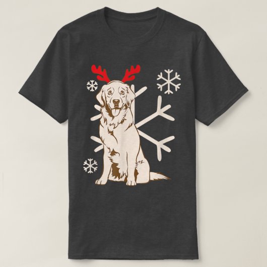 Hund frohe Weihnachtsfeiern Party Reindeer La T-Shirt (Design vorne)