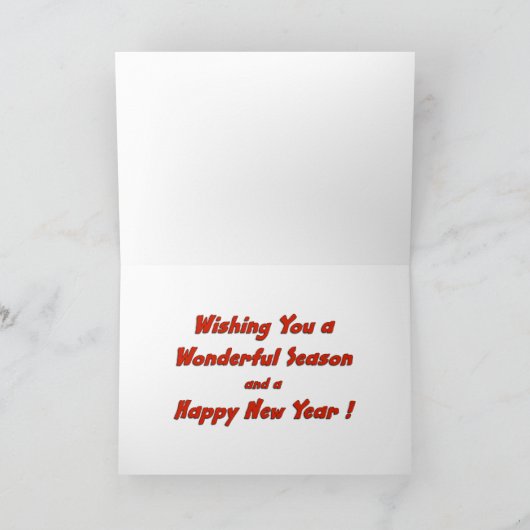 Hund Frohe Weihnachtskarte Feiertagskarte (Innenseite)