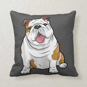 Hund Funny English Bulldog Welpe Geschenk Kissen