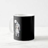 Hund Funny Turtle mit einem Priester hat Unglaubli Kaffeetasse (Vorderseite Links)