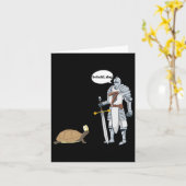 Hund Funny Turtle mit einem Priester hat Unglaubli Karte (Gelbe Blume)