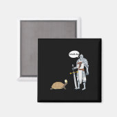 Hund Funny Turtle mit einem Priester hat Unglaubli Magnet (Vorderseite/Rückseite)