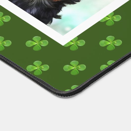 Hund für Familien und Yorkshire, kundenspezifische Schreibtischunterlage (Ecke)