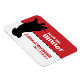 Hund Füttre mir Füttre Magnet Hund ist hungrig (Rechte Seite)