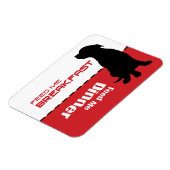 Hund Füttre mir Füttre Magnet Hund ist hungrig (Linke Seite)