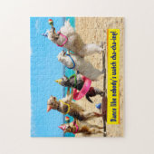 Hund Geburtstag Party Conga Line Puzzle (Vertikal)