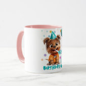 Hund Geburtstag Tasse (Vorderseite Links)
