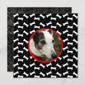 Hund Geburtstagspartei Custom Foto Einladung (Vorne/Hinten)