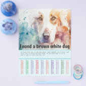 Hund gefunden flyer (Einzeln)