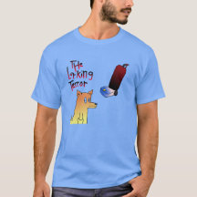Hund gegen Staubsauger T-Shirt