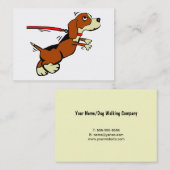 Hund gehende Co. Visitenkarte (Vorne/Hinten)