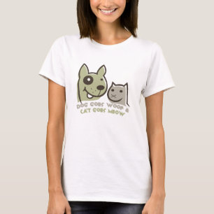 Hund geht woanders und Katze geht mies T-Shirt