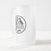Hund genehmigt mattglas bierglas (Vorderseite Links)