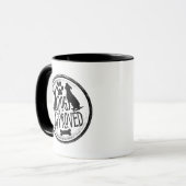 Hund genehmigt tasse (Vorderseite Links)
