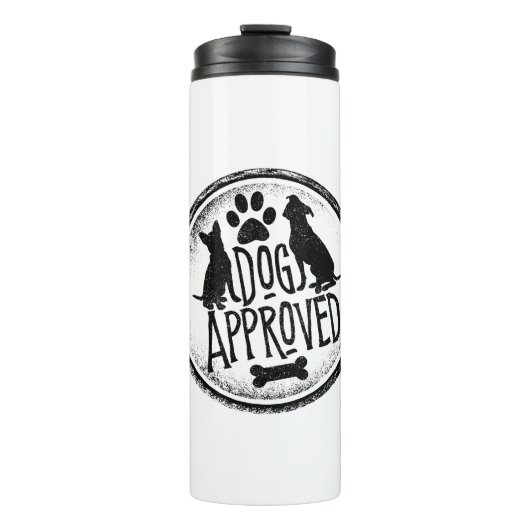 Hund genehmigt thermosbecher (Vorderseite)
