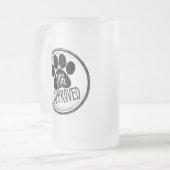 Hund genehmigte Mattierte Tasse (Vorderseite Links)