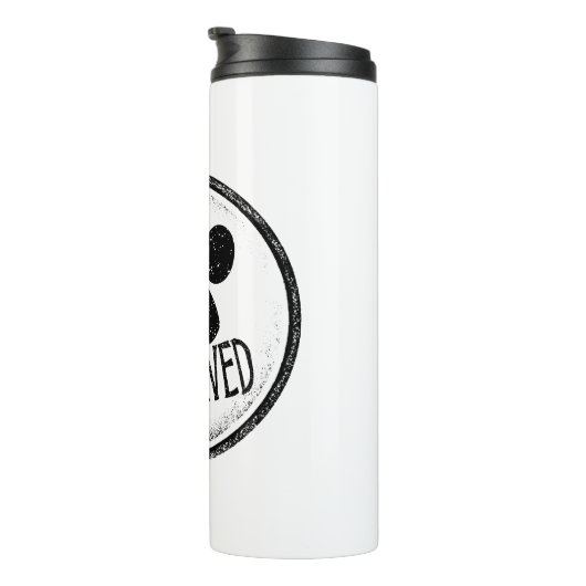 Hund genehmigte thermische Tumbler Thermosbecher (Nach rechts gedreht)