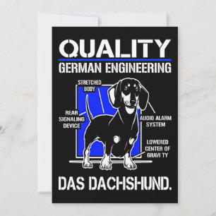Hund Geschenk   Deutsche Technik Das Dachshund Feiertagskarte