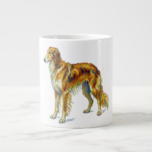 Hund Geschenk Lebendige Bunte Saluki Hund Design Jumbo-Tasse