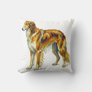 Hund Geschenk Lebendige Bunte Saluki-Hund-Design Kissen