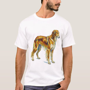 Hund Geschenk Lebendige Bunte Saluki-Hund-Design T-Shirt