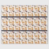 Hund Geschenkpapier (Flach)