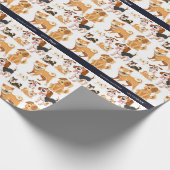 Hund Geschenkpapier (Ecke)