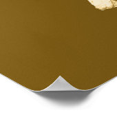 Hund gestrichen poster (Ecke)