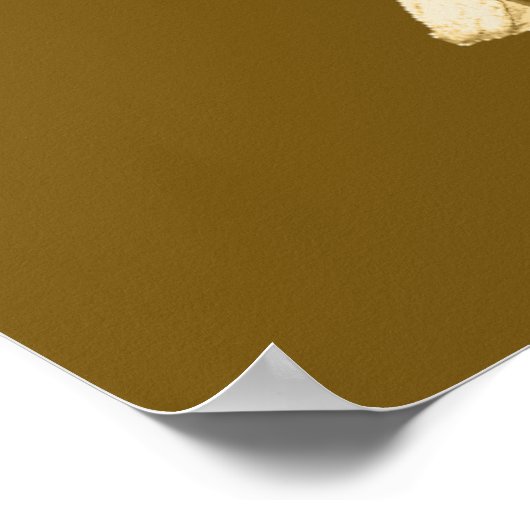 Hund gestrichen poster (Ecke)