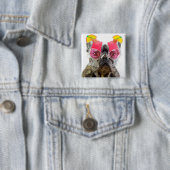 Hund Getty Bild-| mit Cocktail-Gläsern Button (Beispiel)
