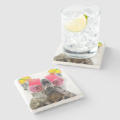 Hund Getty Bild-| mit Cocktail-Gläsern Steinuntersetzer (Seitenansicht)