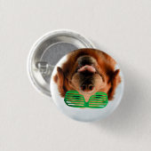 Hund Getty Bild-| mit Gläsern Button (Vorne & Hinten)
