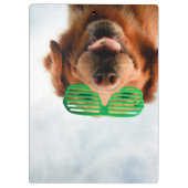 Hund Getty Bild-| mit Gläsern Klemmbrett (Rückseite)