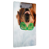 Hund Getty Bild-| mit Gläsern Klemmbrett (Rechts)