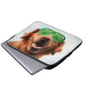 Hund Getty Bild-| mit Gläsern Laptopschutzhülle (Vorne Knopf)
